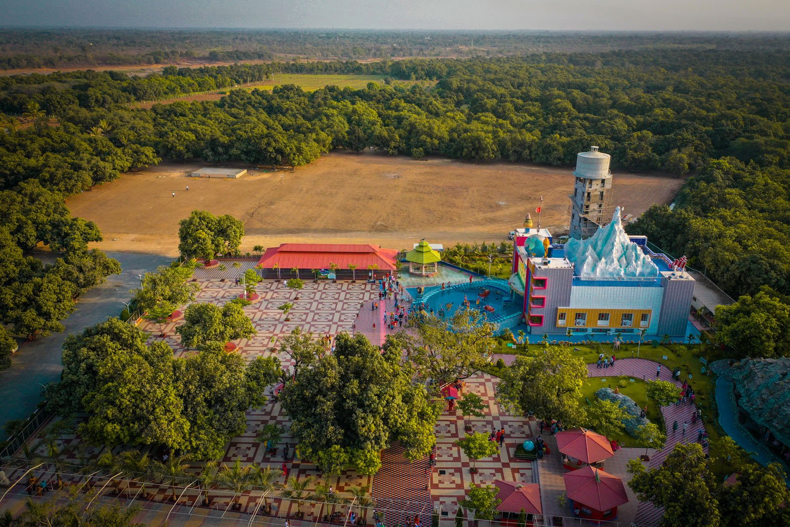 A photo of the Maa Vishvambhari Tirthyatra Dham temple building